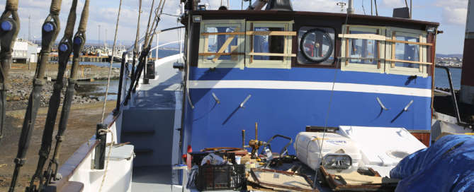 Travaux sur la timonerie