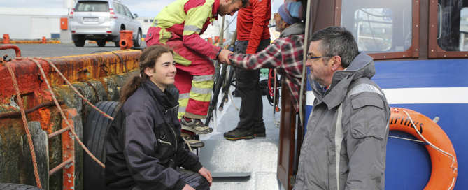 Moment de détente après ce moment d'émotion