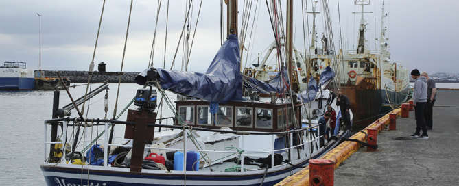 Mauritius enfin à quai vu de derrière
