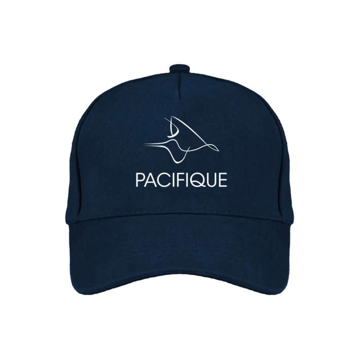 Casquette Pacifique blue navy bleu logo blanc 1-fondation pacifique